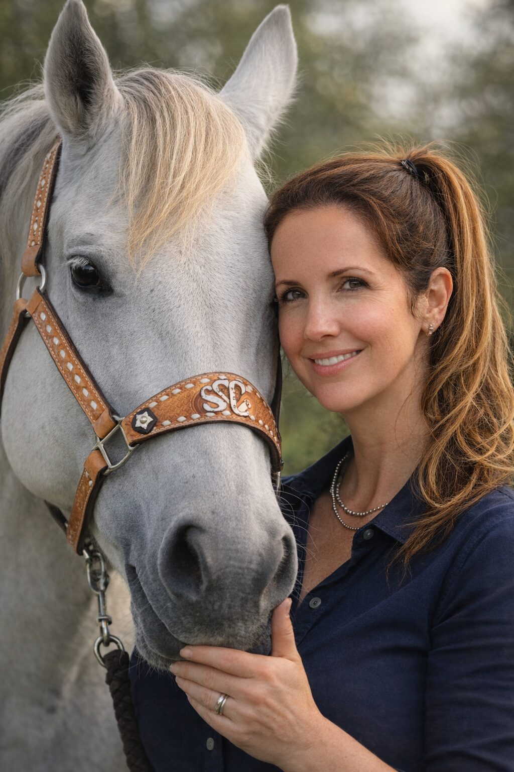 Kim, founder of Blue Ribbon Bookkeepers, with her horse